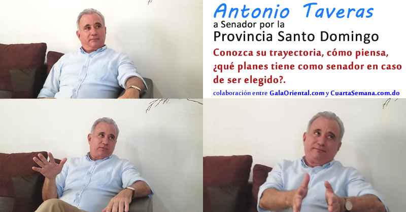 Antonio Taveras a senador por Provincia Santo Domingo