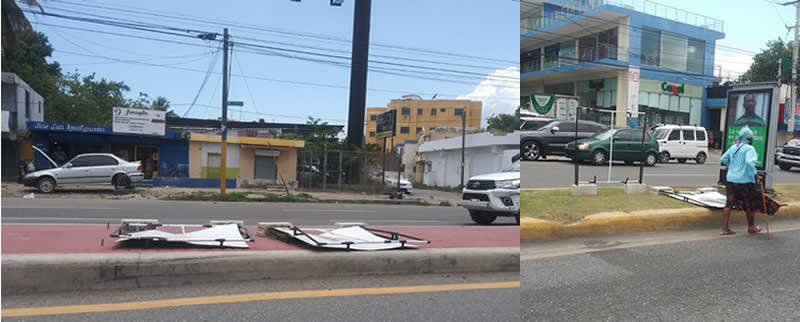 carteles religiosos invaden la San Vicente, SDE